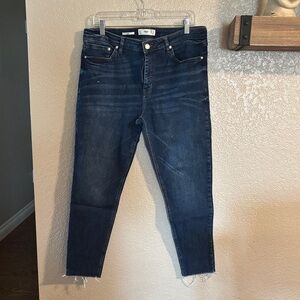 Mango Dark Wash Ankle Jeans
